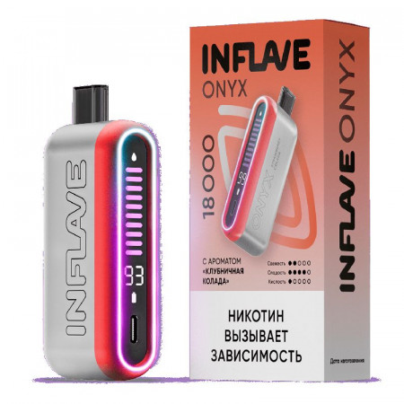 INFLAVE ONYX 18000 затяжек Клубничная колада