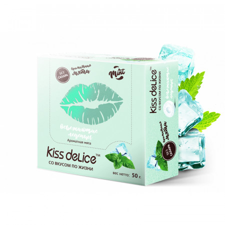 Леденцы Kiss Delice - Освежающая мята
