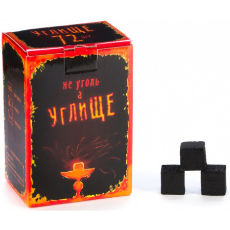 Уголь для кальяна кокосовый Углище 25 мм (72 шт)